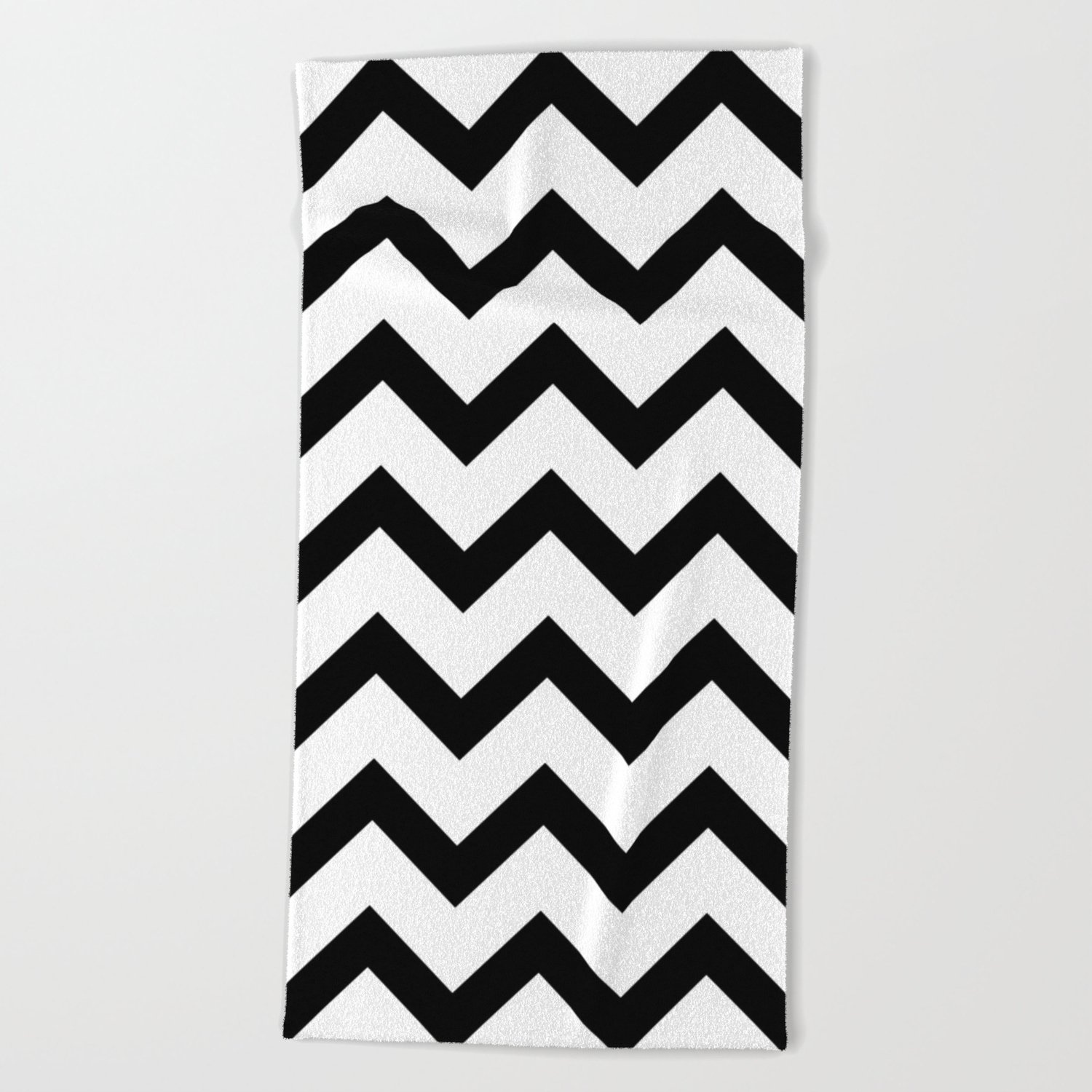 black and white chevron bath towels