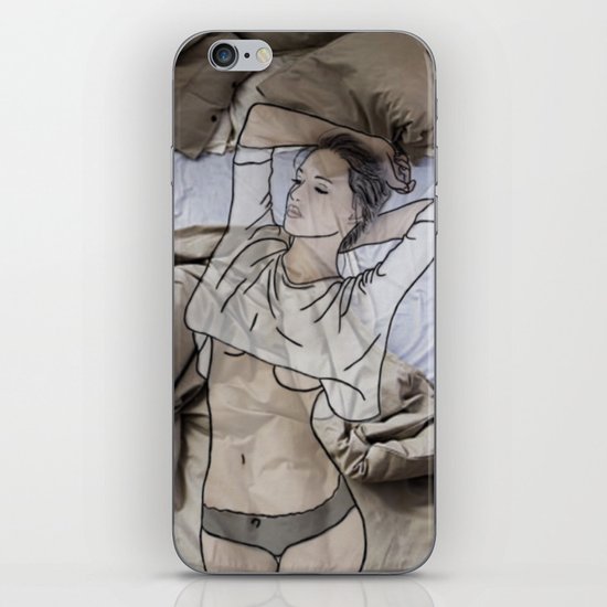 A day in bed iPhone & iPod Skin