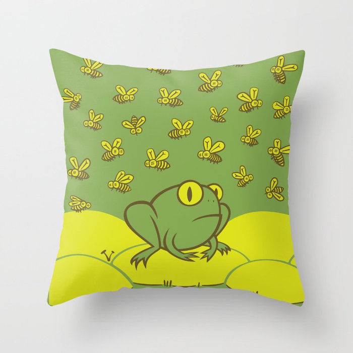 Frog Pond Throw Pillow