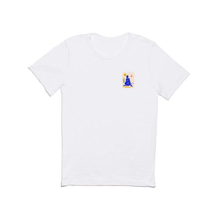 Lady in Blue on the Beach - Matisse cut-outs T Shirt
