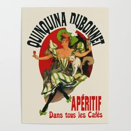 Vintage Aperitif Bar Decor Ad Poster