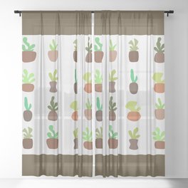 Botanical collection 3 Sheer Curtain