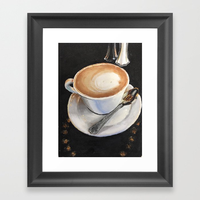 Latte Leisure Framed Art Print