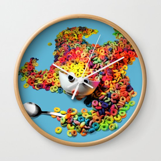 Clumsy Mornings Wall Clock