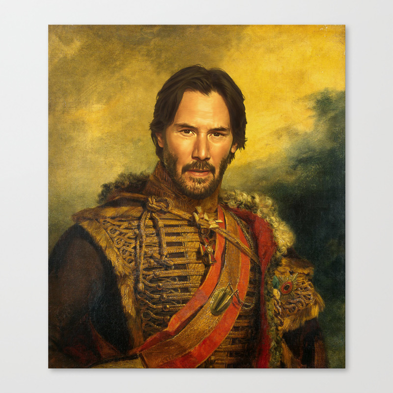 Keanu Reeves Replaceface Canvas Print By Replaceface Society6