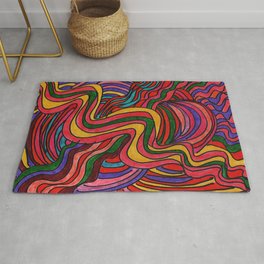 Very colourful Picture Area & Throw Rug