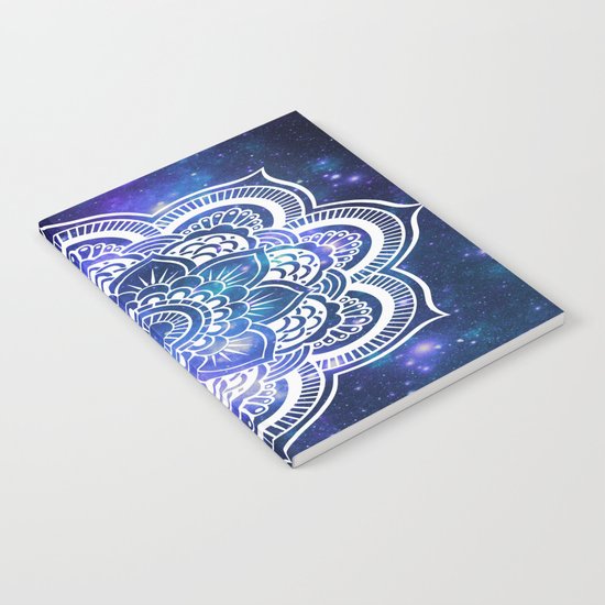 Mandala: Violet & Teal Galaxy Notebook