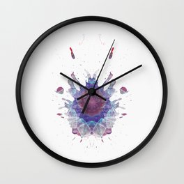 Rorschach Inkblot Inkdala LXXXII Wall Clock