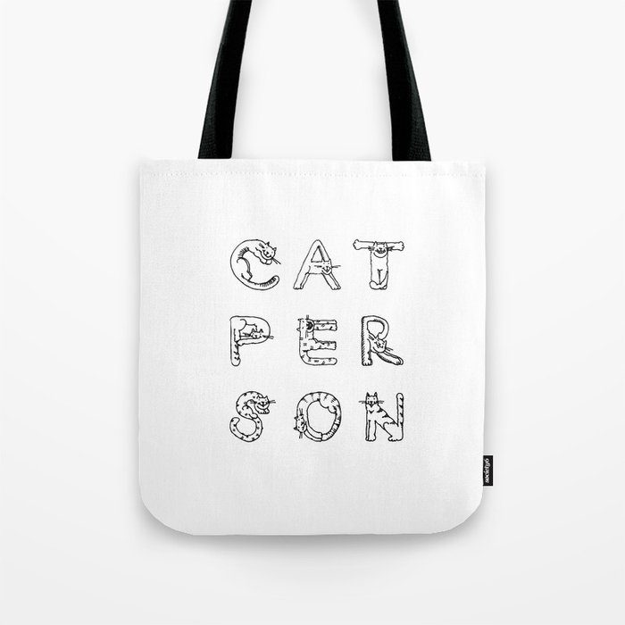 Cat Person Tote Bag
