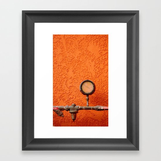 Orange Framed Art Print