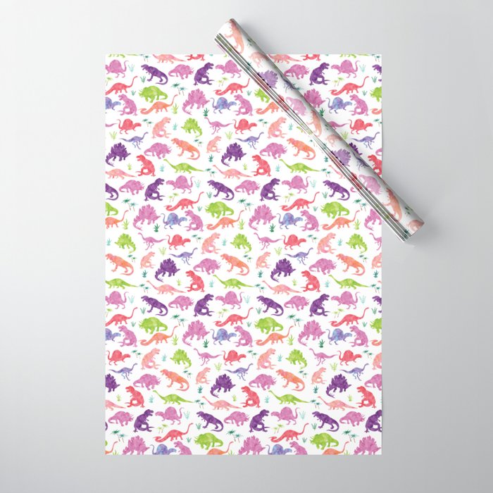 Watercolor Construction Work Kids Pattern Wrapping Paper by Sam Ann Designs