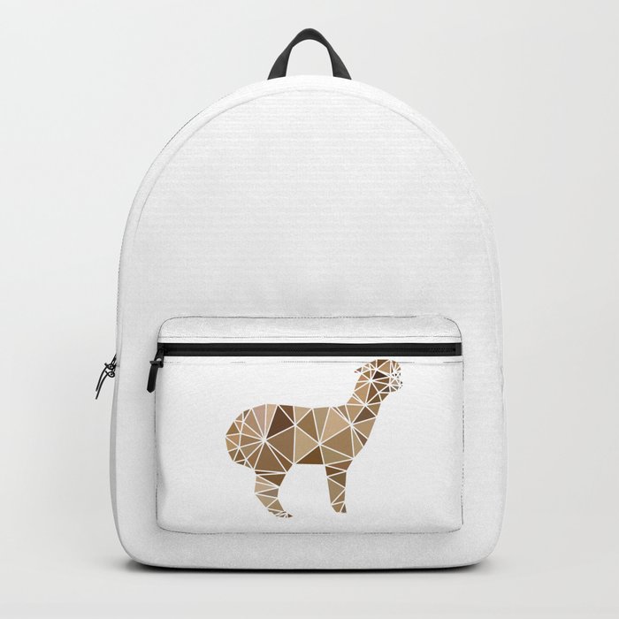 Cute Geometric Alpaca Backpack