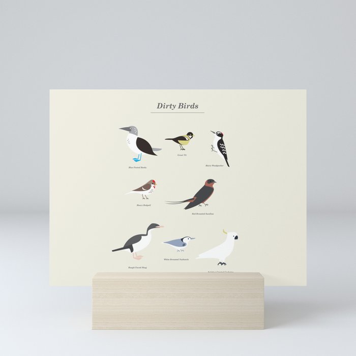 Dirty Birds Mini Art Print