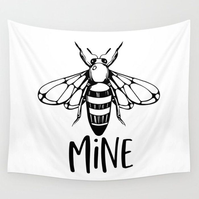 Bee Mine Wall Tapestry
