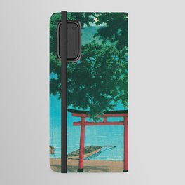 Nikko Chuzenji Lake Utagahama by Kawase Hasui Android Wallet Case