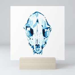 Raccoon Skull Mini Art Print