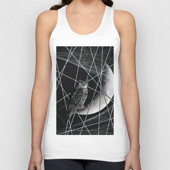 Moon owl Unisex Tank Top