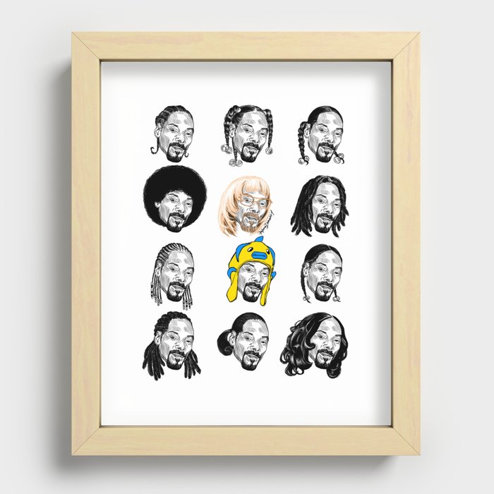 Snoop Dogg Hair Recessed Framed Print