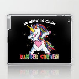 Ready To Crush Kindergarten Dabbing Unicorn Laptop Skin
