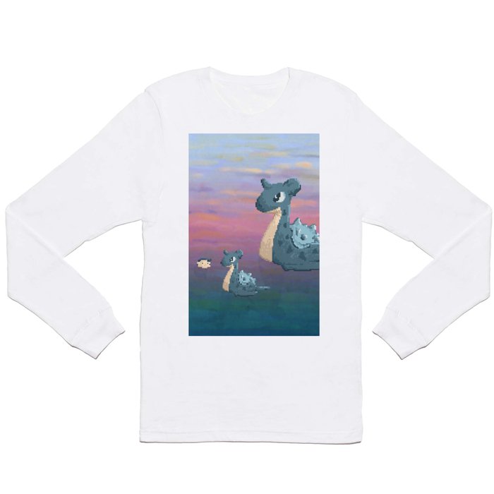 Swimming with Lapras. Long Sleeve T Shirt