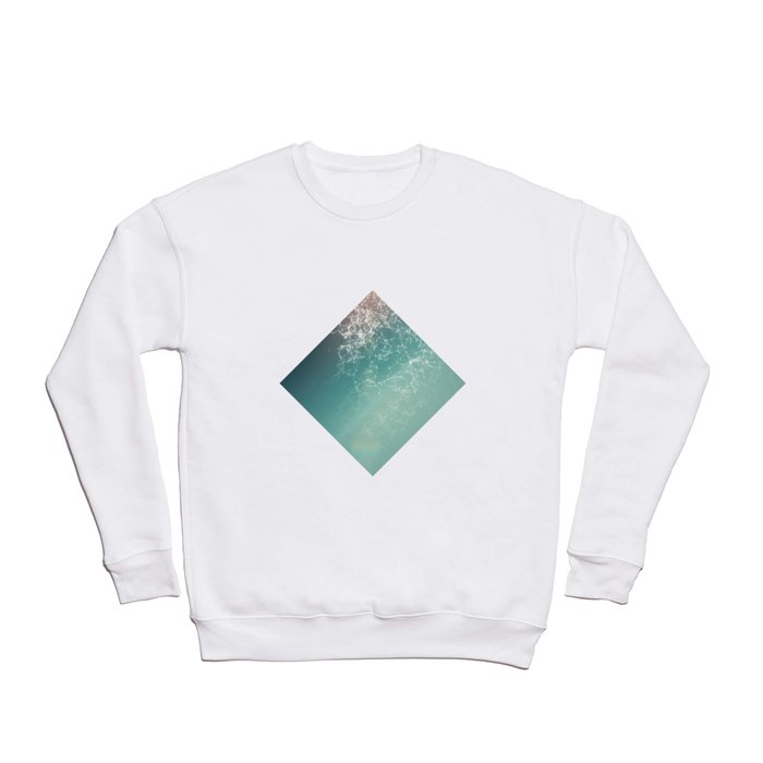 Fresh summer abstract background. Connecting dots, lens flare Crewneck Sweatshirt
