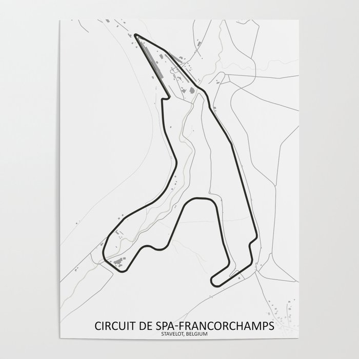 Circuit de Spa-Francorchamps Belgium Poster