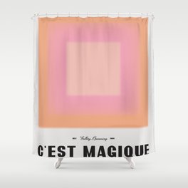 C'est Magique - Pink Shower Curtain