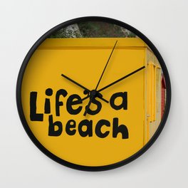 Life's A Beach Wall Clock