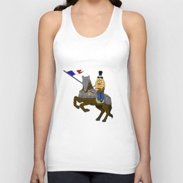 Waffle french knight Unisex Tank Top