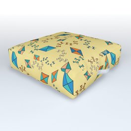 Colorful kites pattern Outdoor Floor Cushion