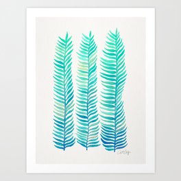 Seafoam Seaweed Art Print