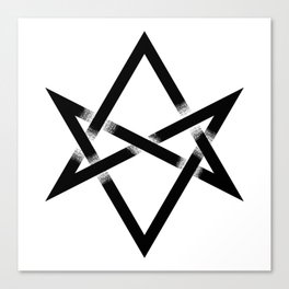 Unicursal Hexagram Canvas Print