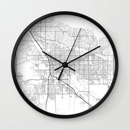 Minimal City Maps - Map Of Tucson, Arizona, United States Wall Clock