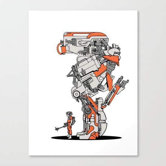 Culprit Tech Robot #1 Canvas Print