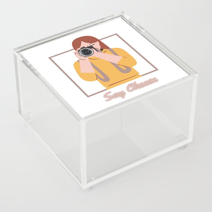 Photography print - Say cheese to the camera Acrylic Box