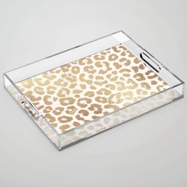 ReaL LeOpard - Greek Ancient Gold Acrylic Tray