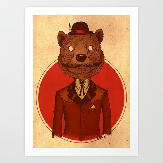 {Bosque Animal} Oso Art Print
