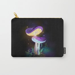 Two Glowing Mushrooms Carry-All Pouch