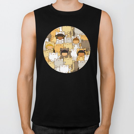 Lucky Cats Biker Tank