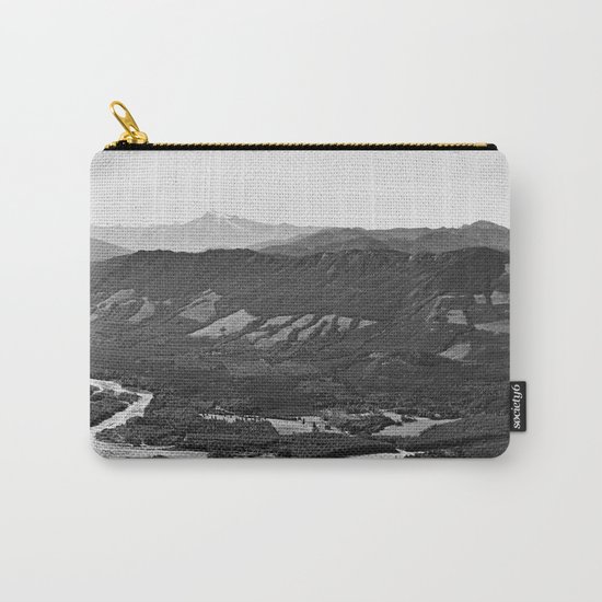 River in the Mountains B&W Carry-All Pouch