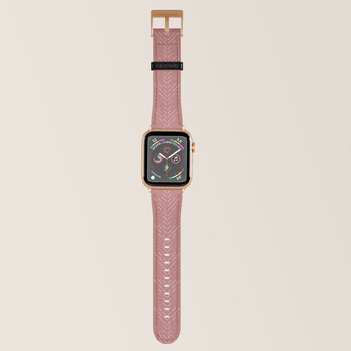 Needlepoint apple top watch band