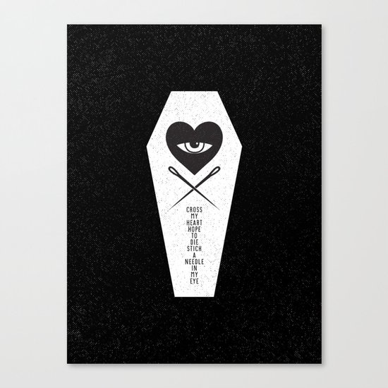 CROSS MY HEART Canvas Print
