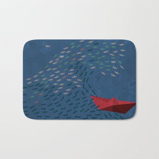 Origami Wave Bath Mat