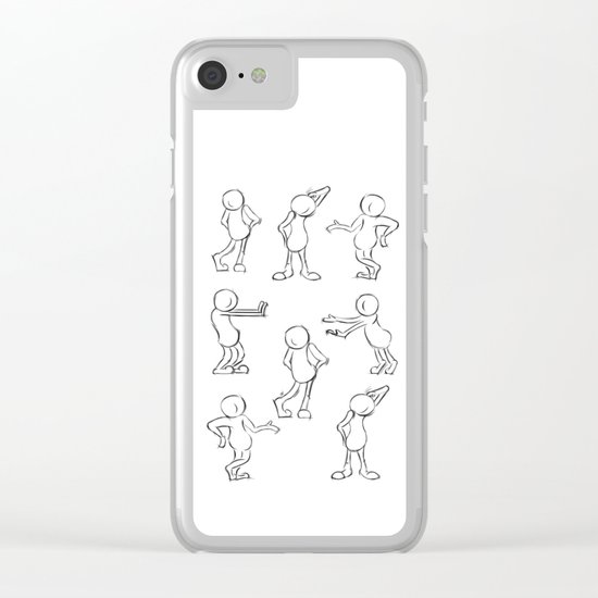 Poses Clear iPhone Case