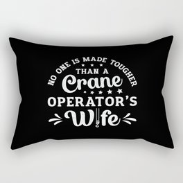Crane Operator's Wife Worker Construction Site Rectangular Pillow