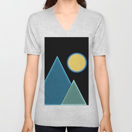Sun, wind and mountains  V Neck T Shirt