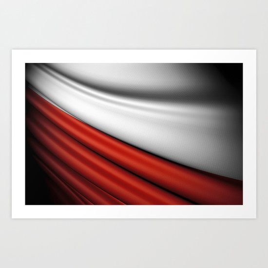 flag of Poland Art Print