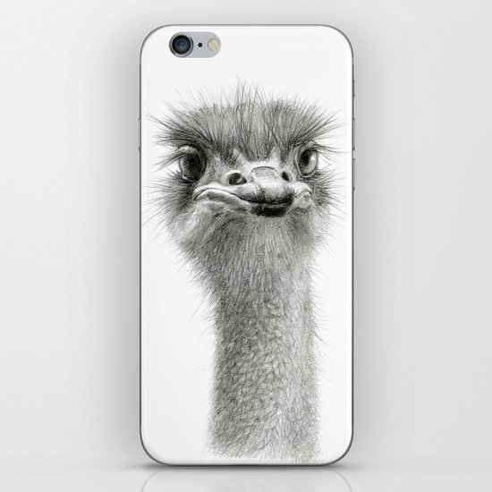 Cute Ostrich Expression SK055 iPhone & iPod Skin