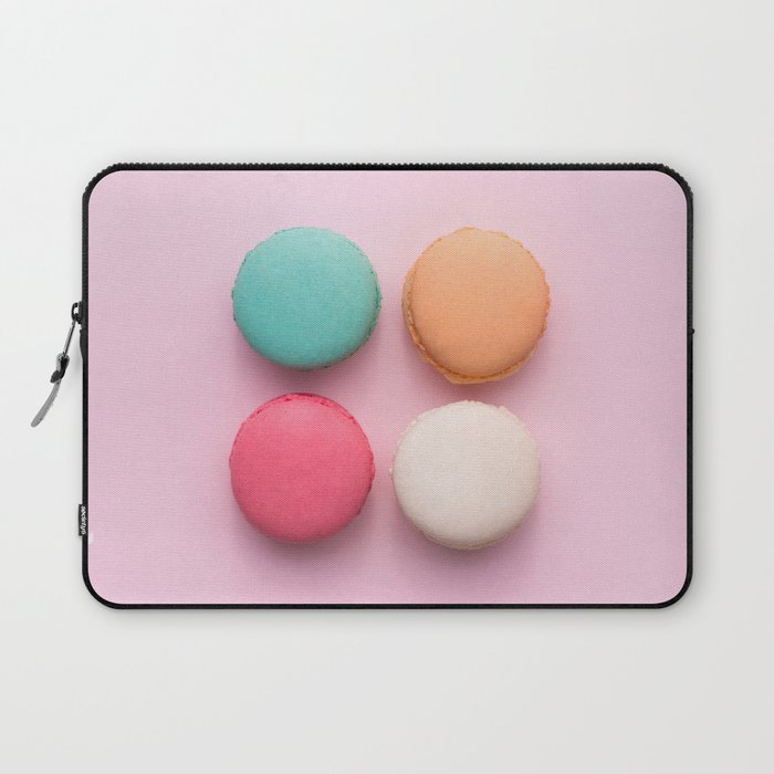 Pink French Macaroons Laptop Sleeve
