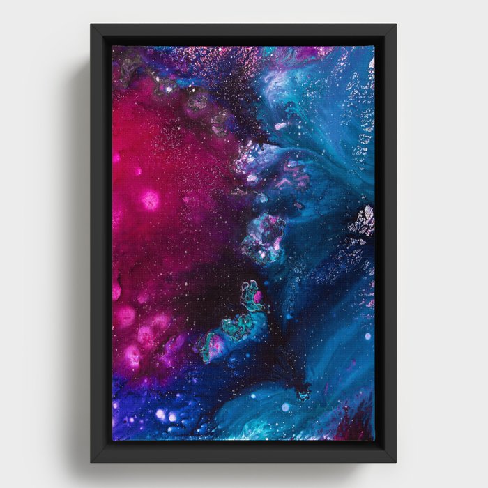 Oceans and Nebulas Framed Canvas